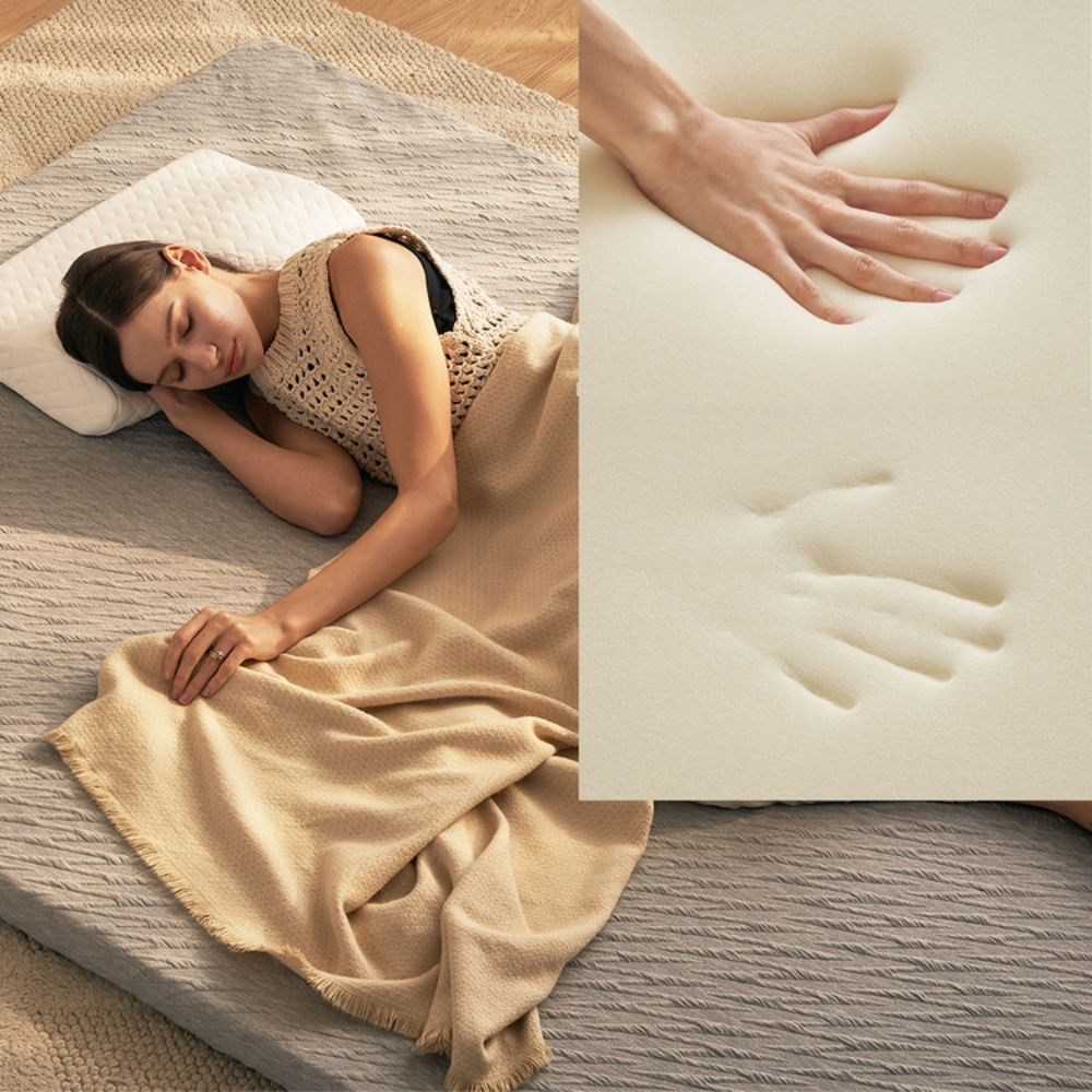 하이얀 허리편한 하품토퍼 6cm 고밀도 메모리폼 접이식 토퍼 매트리스