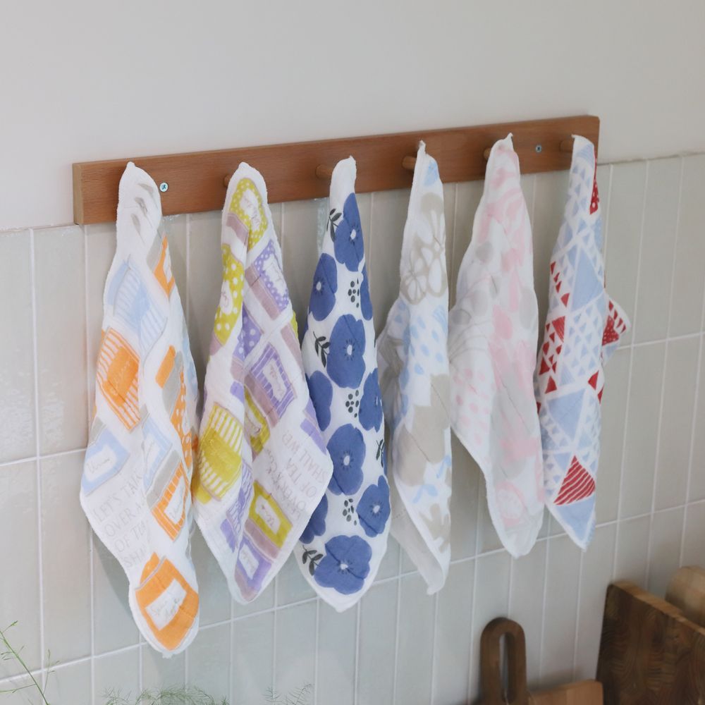 하라다 키요이 카야 7겹 프린트 키친크로스 행주 30*30cm