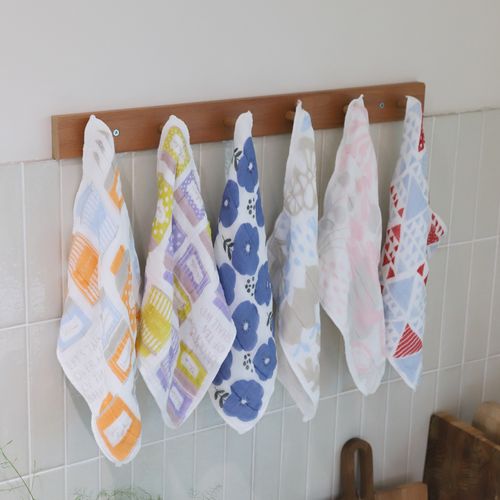 하라다 키요이 카야 7겹 프린트 키친크로스 행주 30*30cm