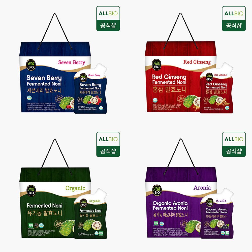 [올바이오] 차원이 다른 맛있는 유기농 노니 주스 4종 골라담기