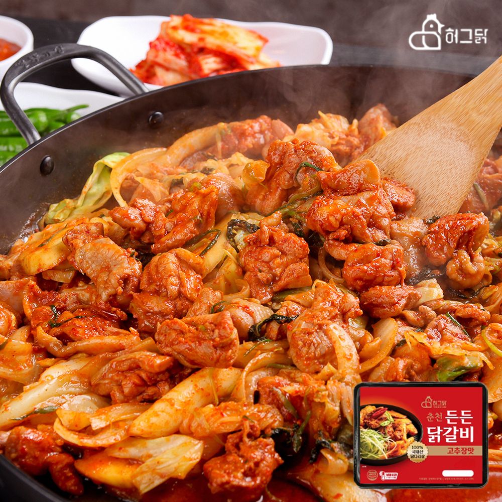 [허그닭] 춘천 든든 고추장/간장 닭갈비 1kg(택1)