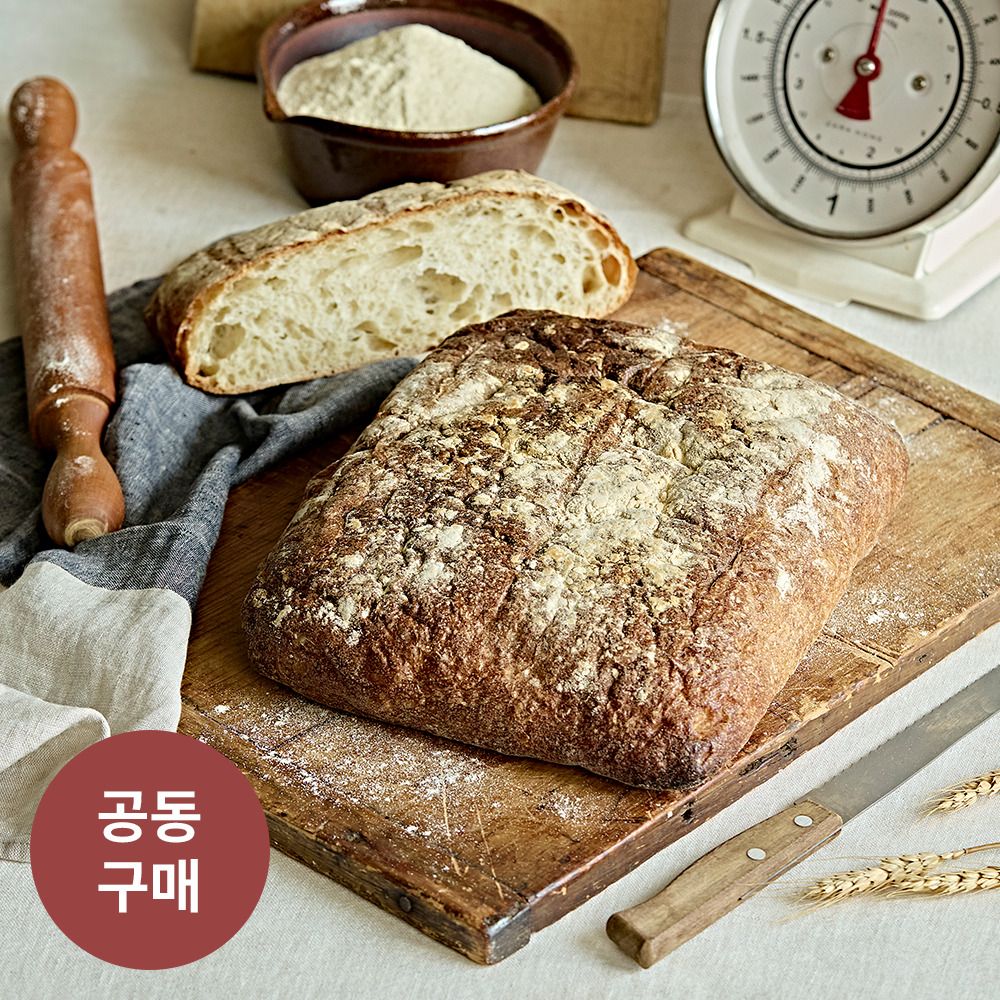 [공동구매] 천연효모종 사용! 하우스소서 대왕 슬랩브레드1+1(개당 650g)