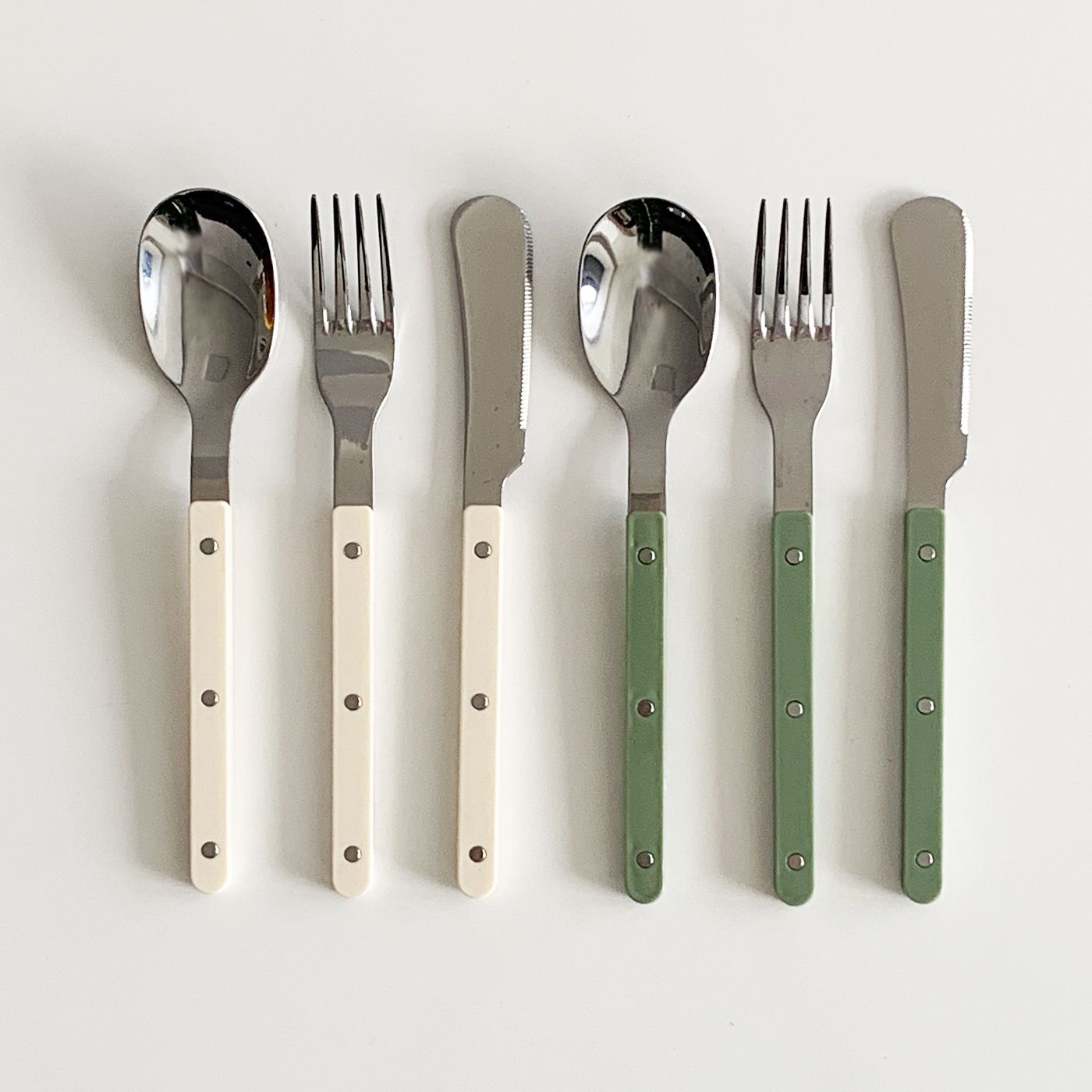 카페 커트러리 3P세트(스푼+포크+나이프) 2컬러