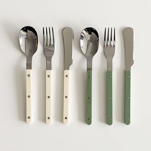 카페 커트러리 3P세트(스푼+포크+나이프) 2컬러