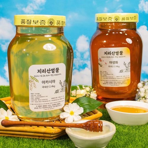 지리산사양벌꿀 아카시아향/야생화향 2.4kg 1병