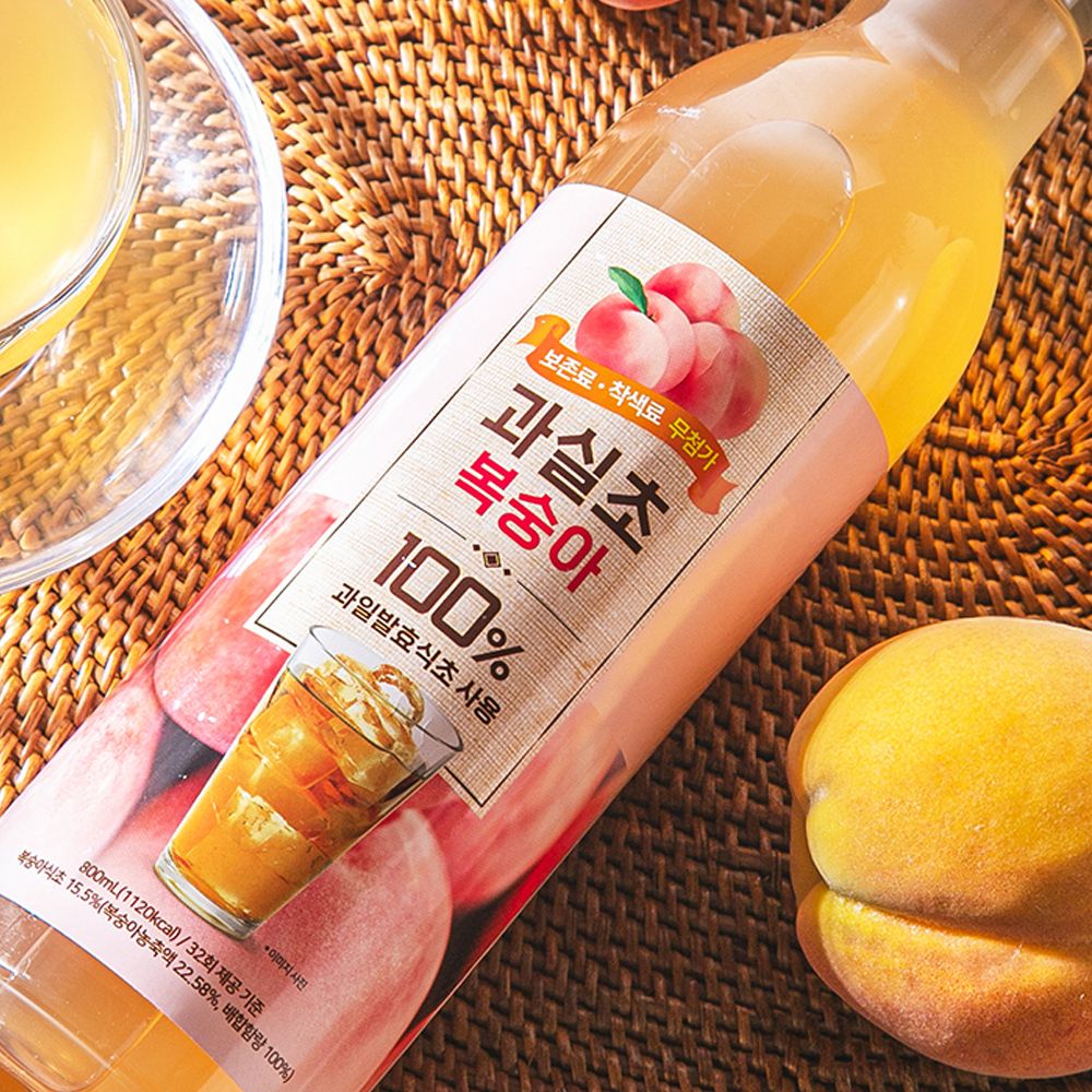 100% 과일 발효 복숭아 과실초 1병(800ml)