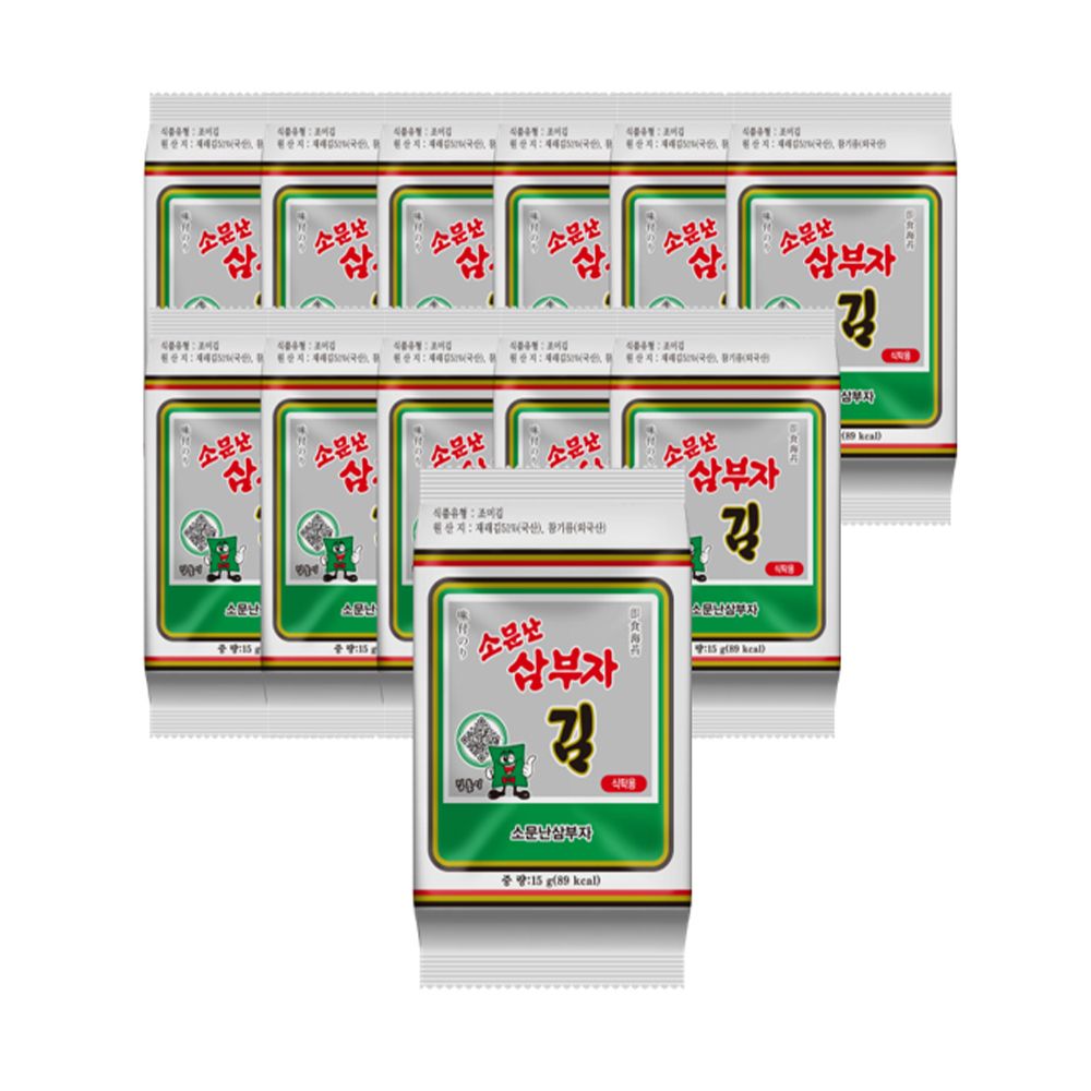 [소문난삼부자] 식탁김 15g x 12봉
