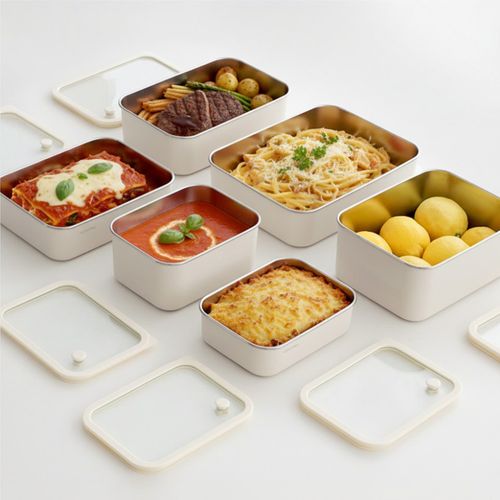 무연마 전자렌지가능! 모노테일 세보리 스텐밧드 보관용기 5종 택