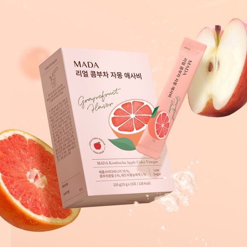 MADA 리얼 콤부차 자몽 애사비(15g x 15포)