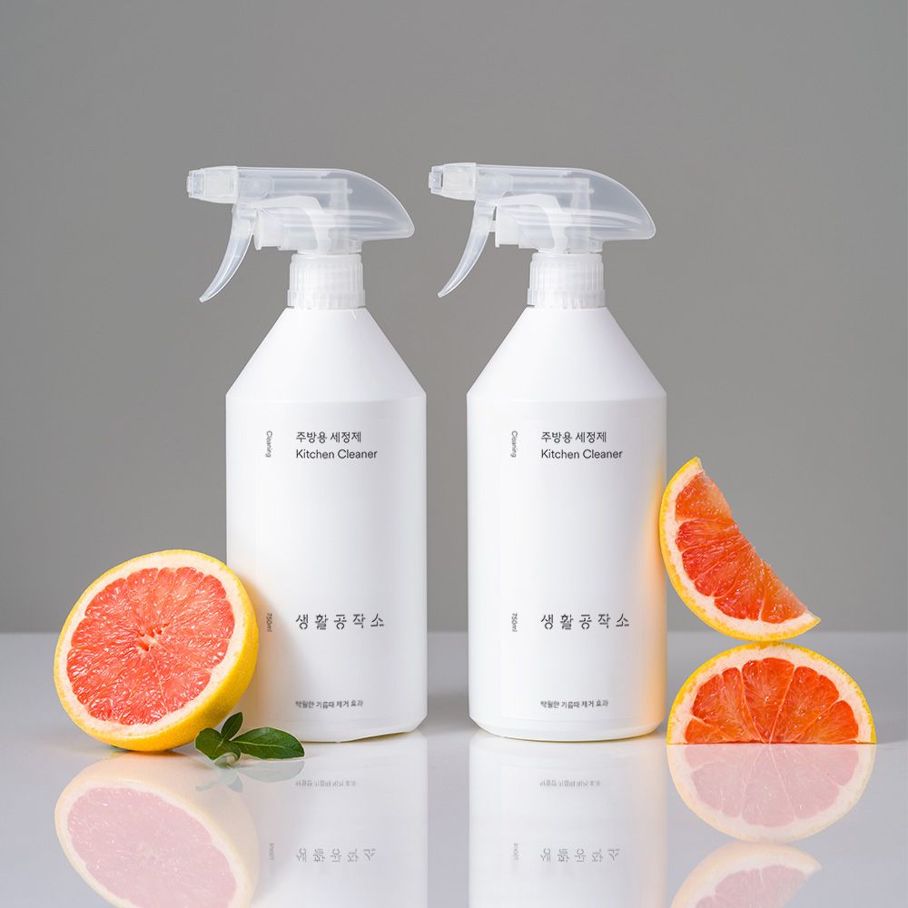 [3개] 생활공작소 다목적 주방용 세정제 시트러스향 750ml 3개