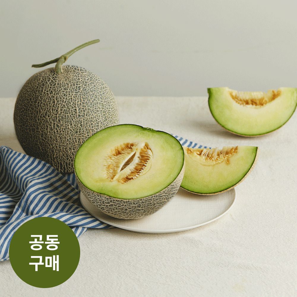 [하동직송] 상위 1%의 명품 멜론! 하동 청이농장의  '흑진주 멜론' (2개입) 