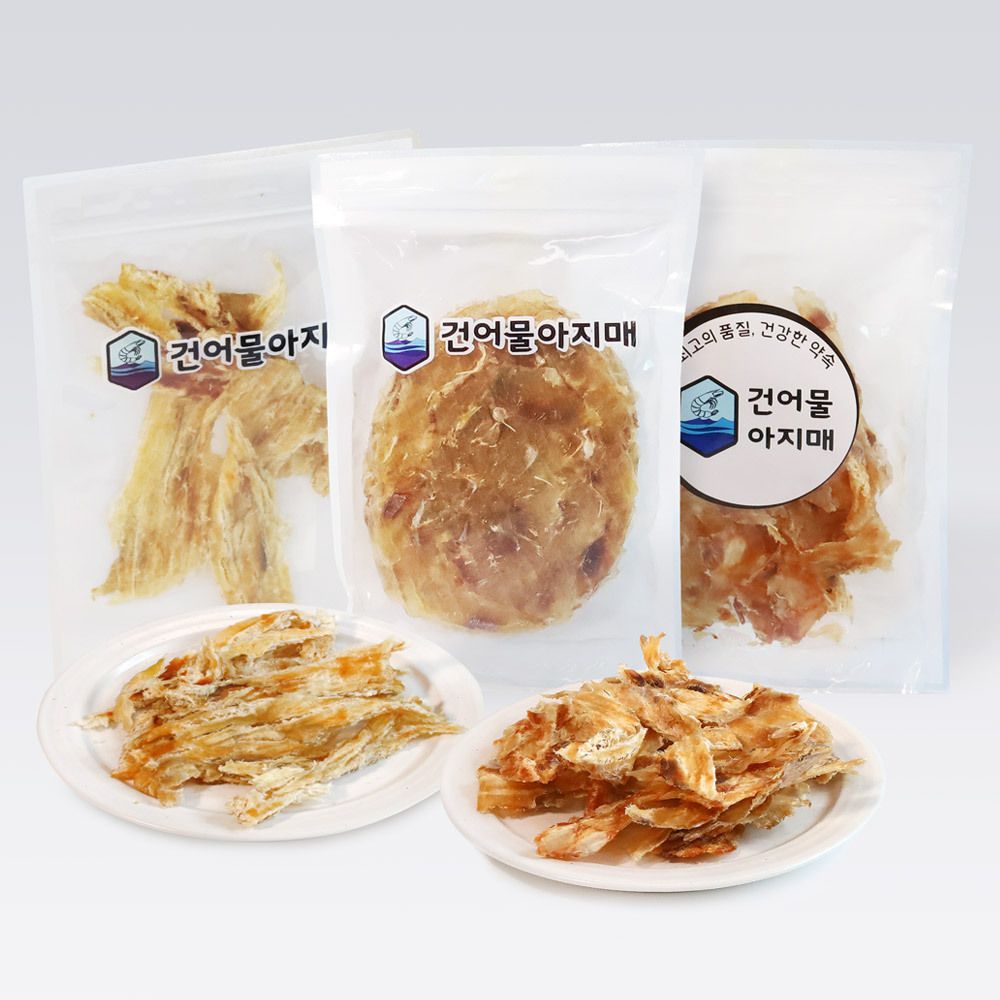[알뜰특가] 중독성 갑, 주전부리 골라담기! 쥐포/아귀포/오징어몸통/다리/먹태/튀각 (총 9종 택1)