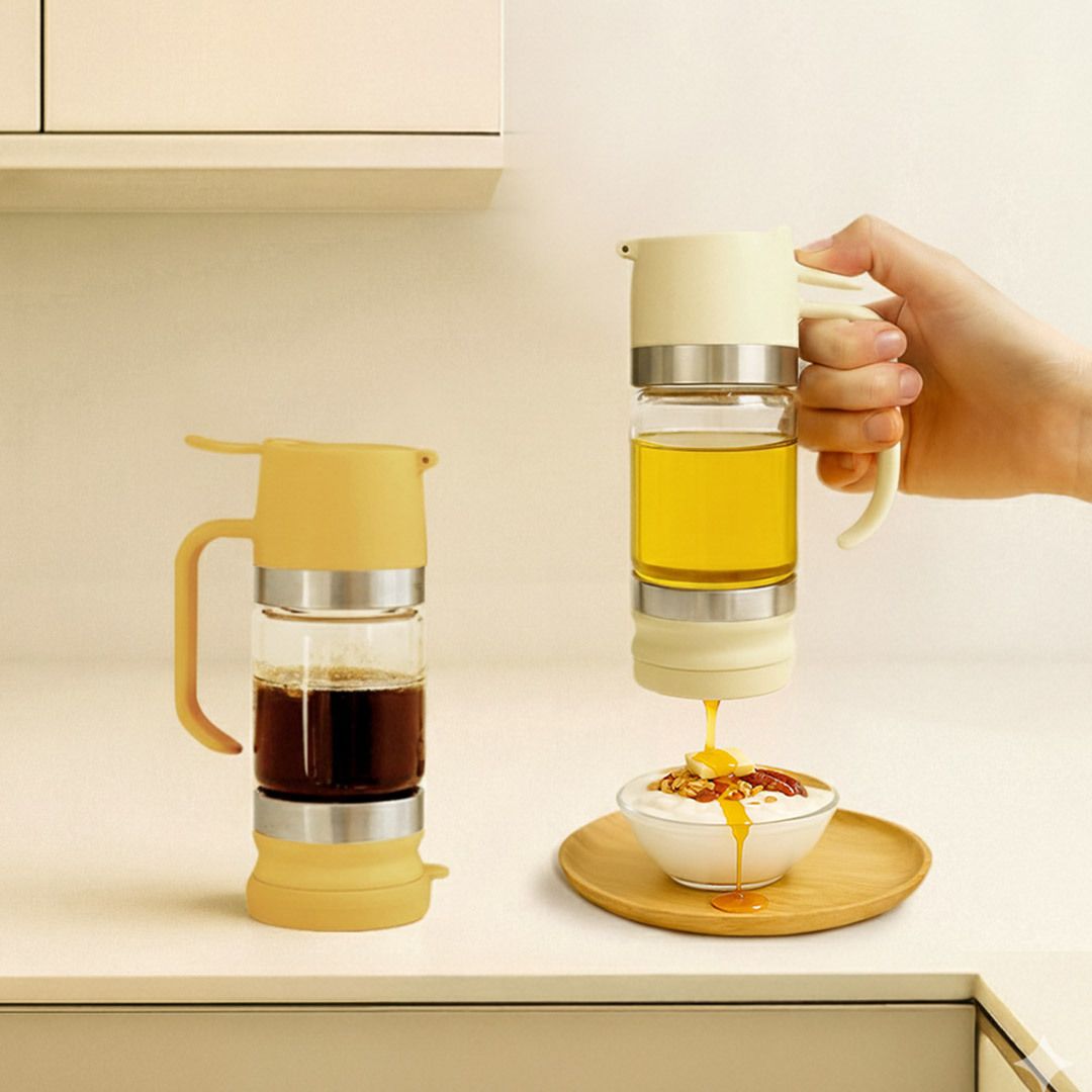 [연휴특가] 마리슈타이거 허니 시럽 디스펜서 260ml 꿀통 꿀병 유리병