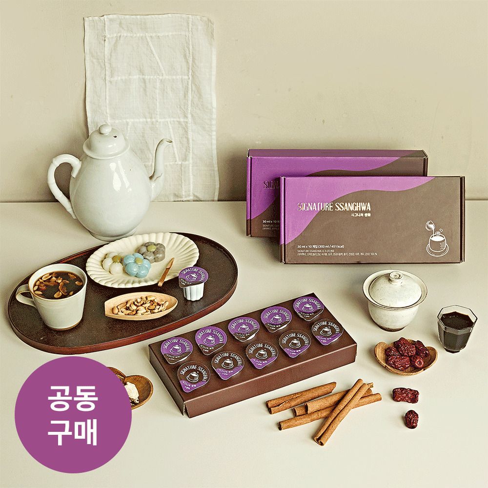 [공동구매] 동의보감 속 재료 그대로! 초간편 포션형 쌍화차 '시그니처 쌍화’ 3종
