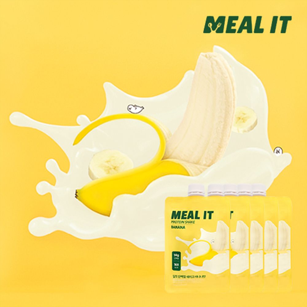 [밀잇] 식사대용 단백질 프로틴 쉐이크 바나나맛 40gx5팩