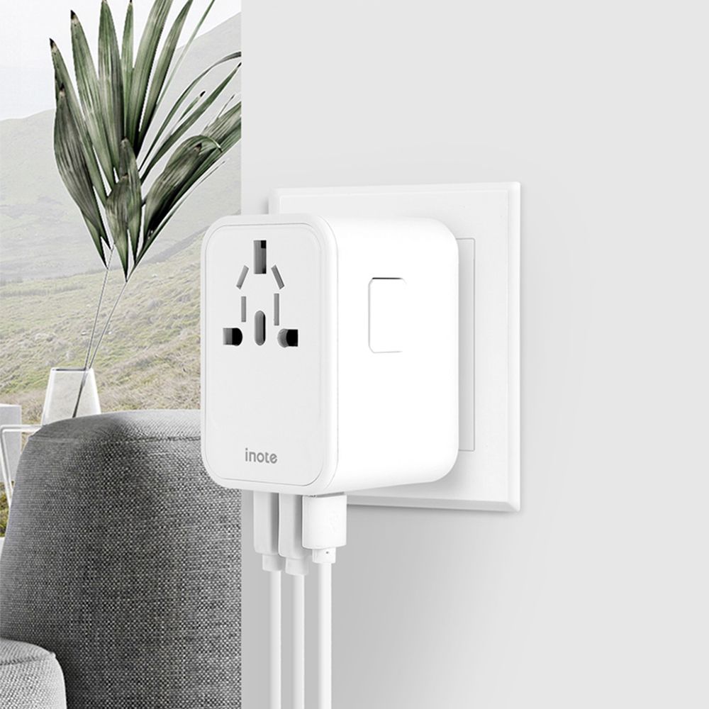 [아이노트] GaN 65W 여행용 초고속 멀티 어댑터 TA65GW