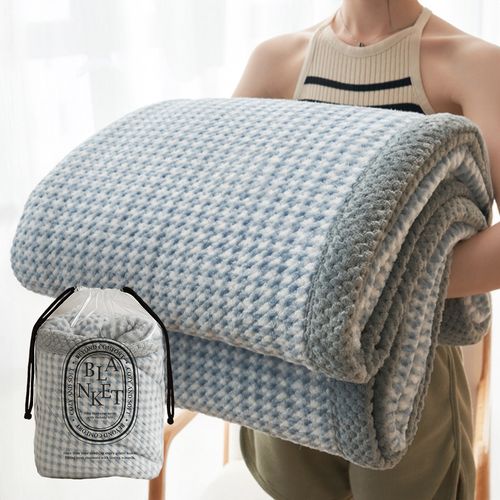 그레이시 부드러운 극세사 양면 패턴담요 컬러3종 (특대형/150x200)