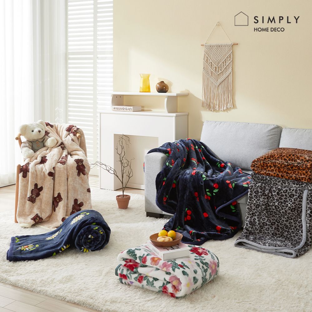 심플리홈 밍크 극세사 양면 담요 6종 (대형/특대형)