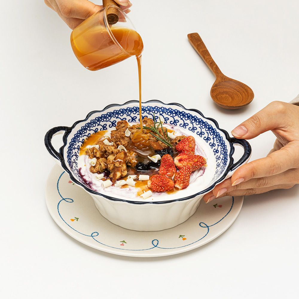 프라카 폴란드풍 도자기 양손볼 2P 세트