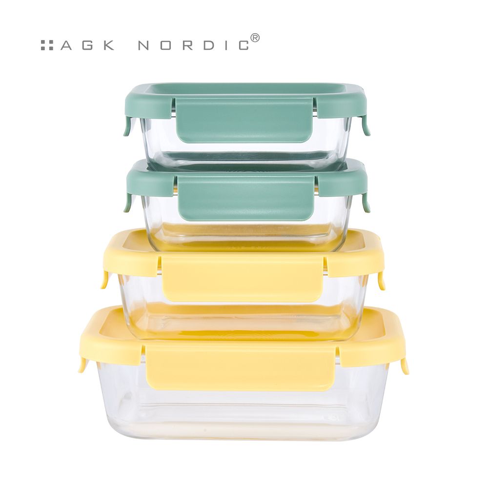 에어락 다용도 밀폐찬통 밀폐용기 4세트  2타입