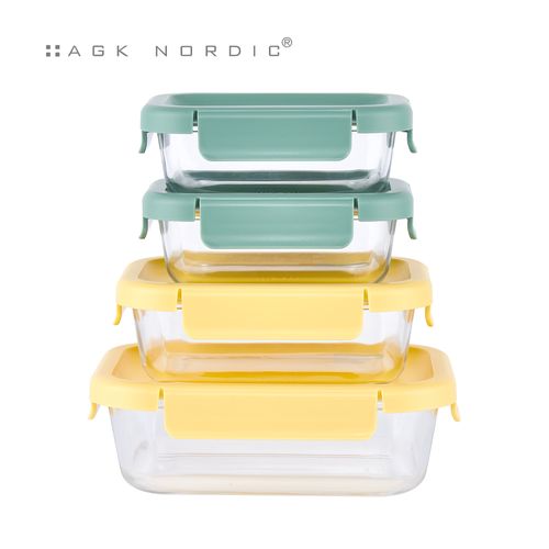 에어락 다용도 밀폐찬통 밀폐용기 4세트 2타입