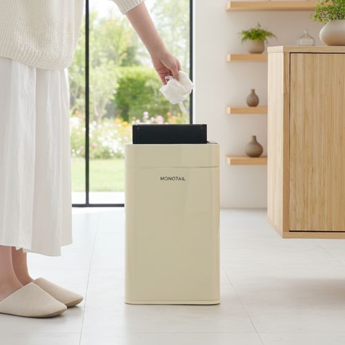 NEW 모노테일 오드리 저소음 자동센서 스마트 휴지통 20L