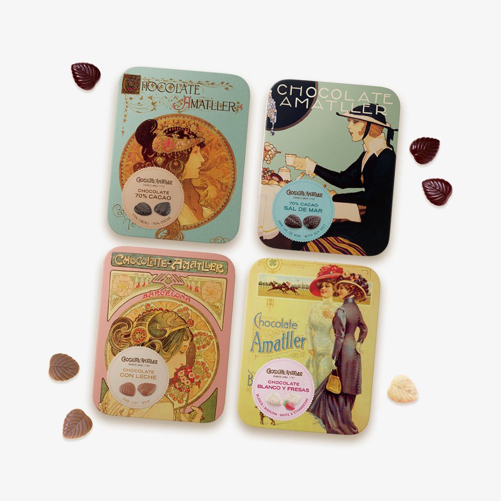 [스페인 직수입] 알폰스무하 아마틀러 프리미엄 초콜릿 틴 모음 