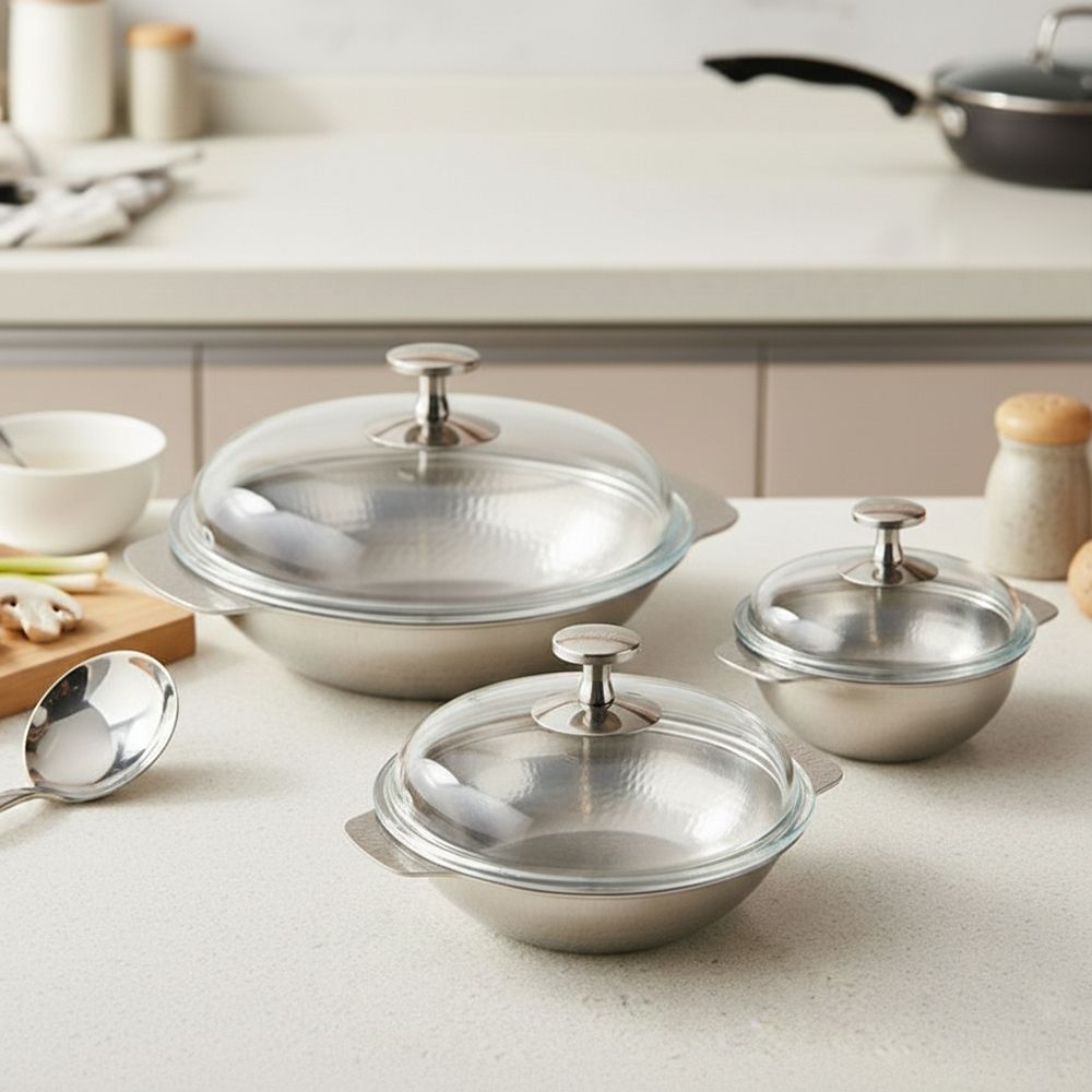 아이젠베르그 무연마 스키야키 스텐 304 전골냄비 3종