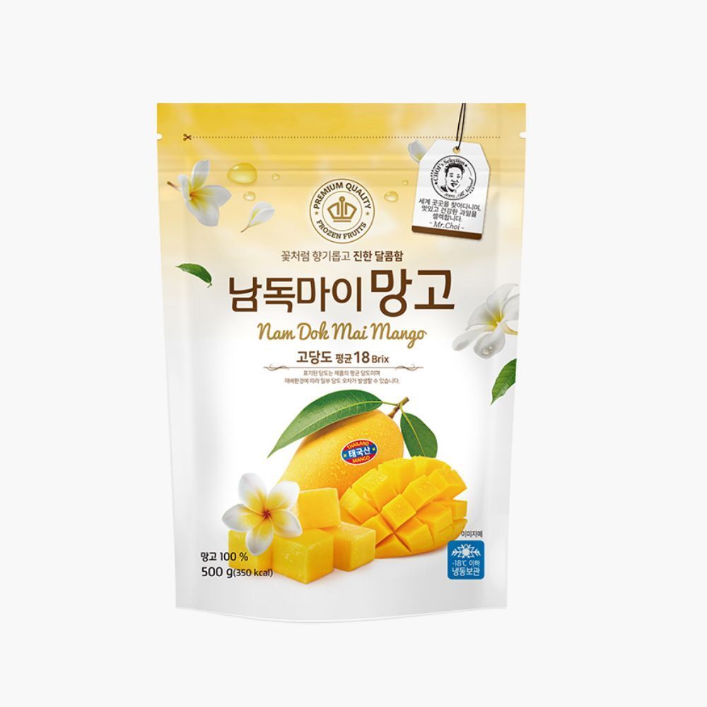 [생활앤] 평균 당도 18brix 냉동 남독마이 망고 500g (태국산)