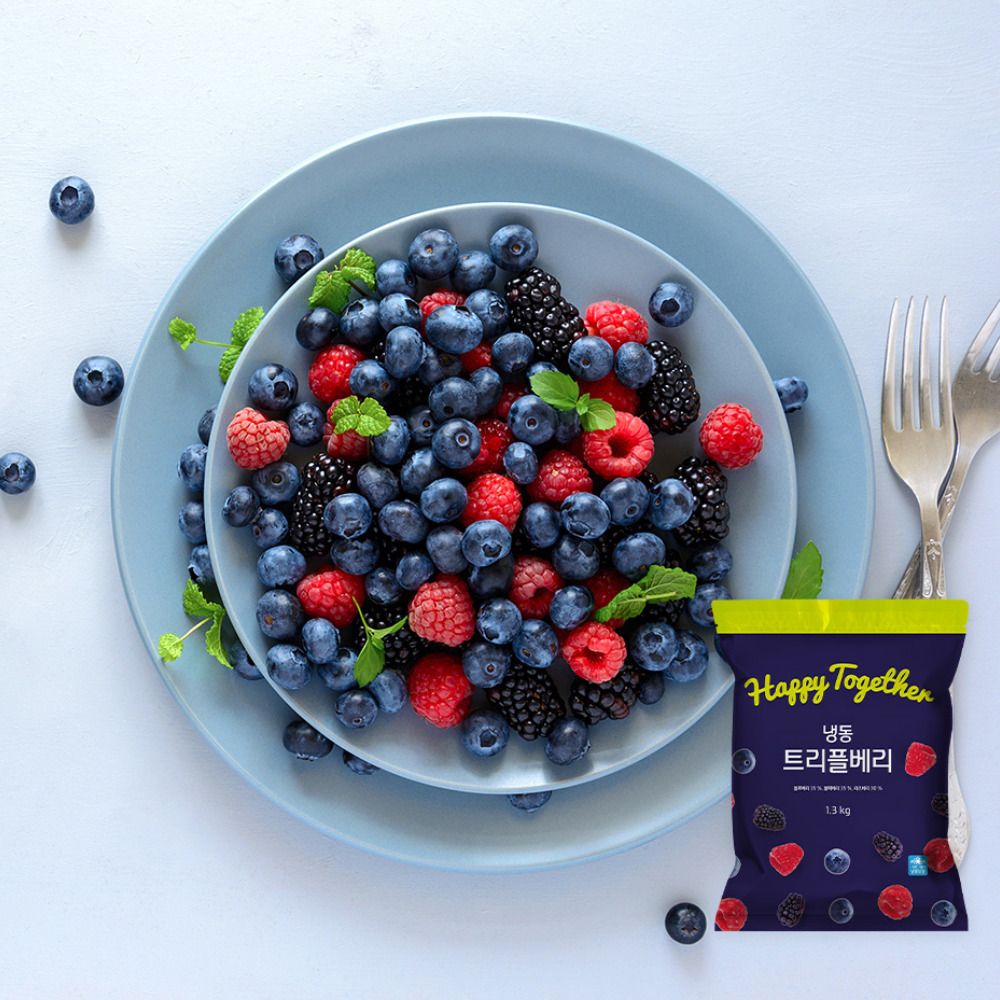 [생활앤] 냉동 트리플베리 1.3kg (블루베리, 블랙베리, 라즈베리)