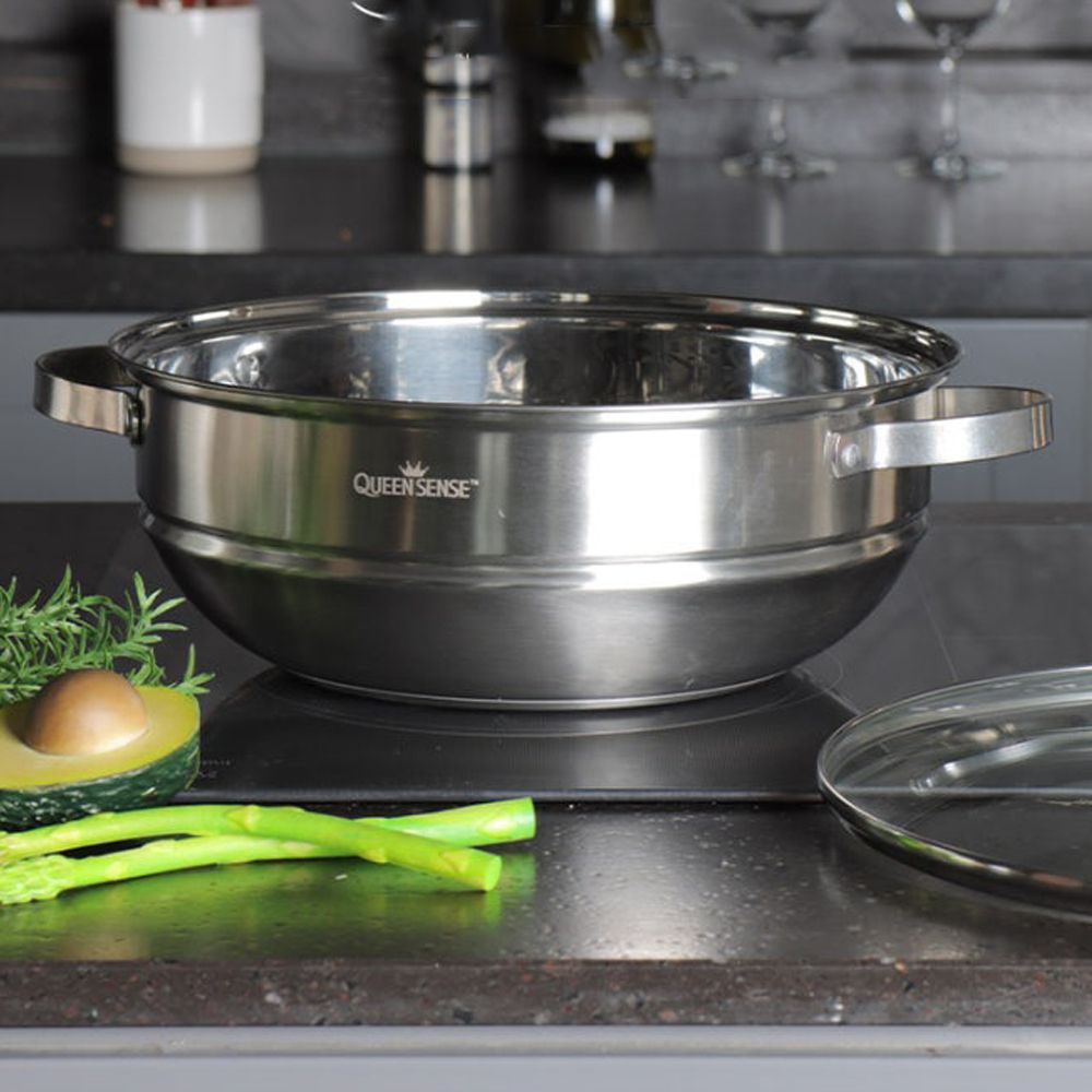 퀸센스 다용도 그랜드 찜기+냄비 파티웍 34cm