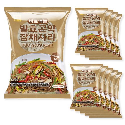 100g당 19.7kcal 빼빼곤약 발효곤약잡채사리 200g (10/20/30개입)