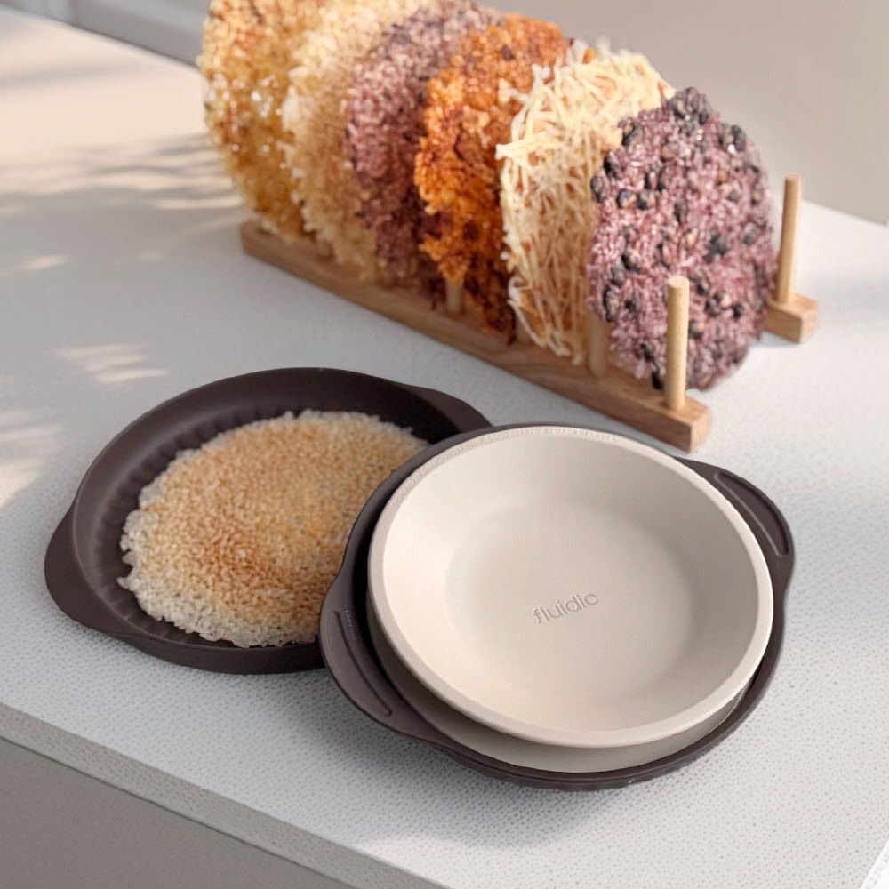 [엠지엠씨] 플루딕 누룽지 메이커 전자레인지 실리콘 용기