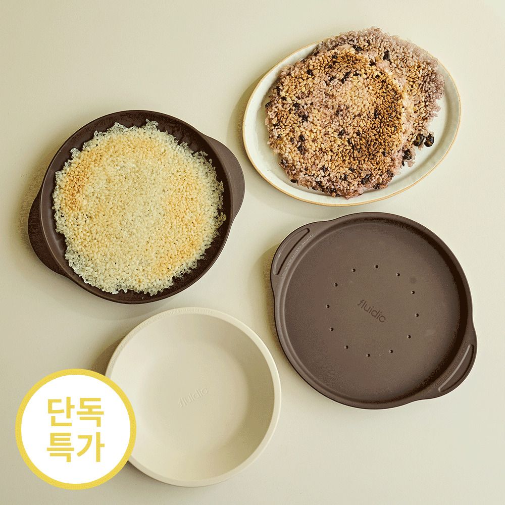 [3월신박템] 플루딕 누룽지 메이커 전자레인지 실리콘 용기