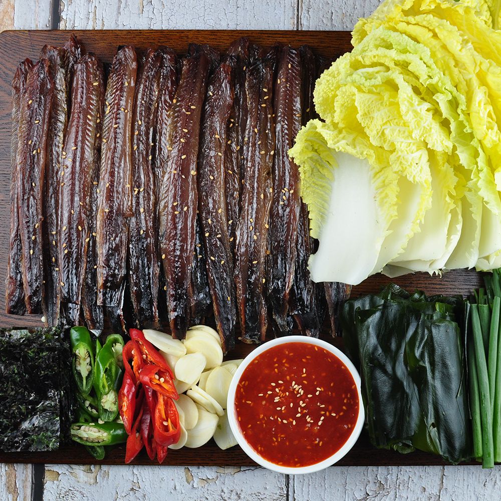 경북 포항 구룡포 반손질/완전손질 (청어) 과메기 (단품/야채세트)