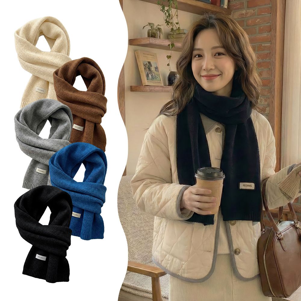 [1+1] 멜로우 소프트 목도리 남녀공용 니트 머플러