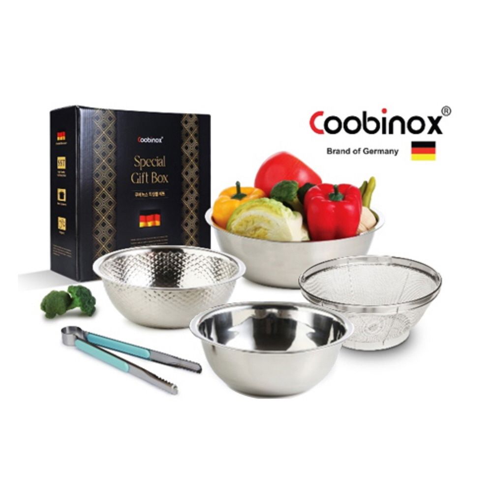 [쿠비녹스] 믹싱볼 쌀함박 채망 집게 5종