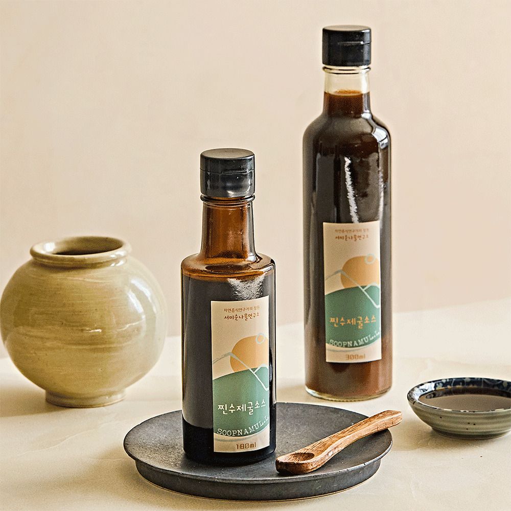 [공동구매] 통영굴 함량50%이상! 보라시골 찐 수제 굴소스(180ml/300ml)