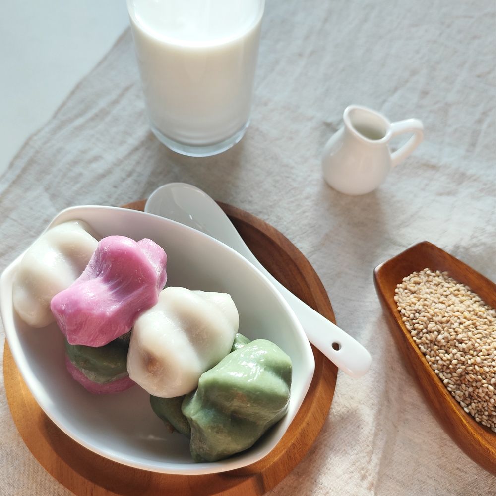 [보약떡집] 굳지않는 떡 무설탕 깨송편 1kg