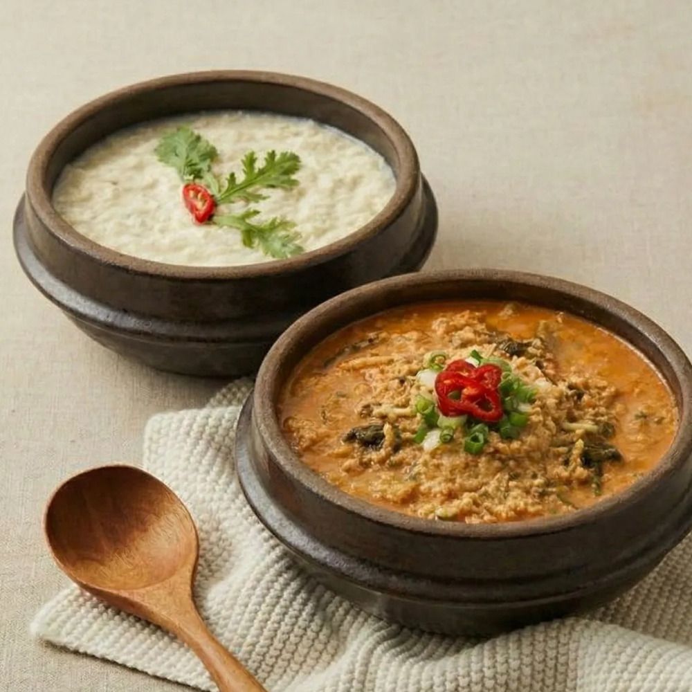 [파주맛집] 고소함 끝판왕! 통째로 갈아만든 '장단콩 비지찌개' 순한맛 2팩+매운맛 2팩 (수량선택)