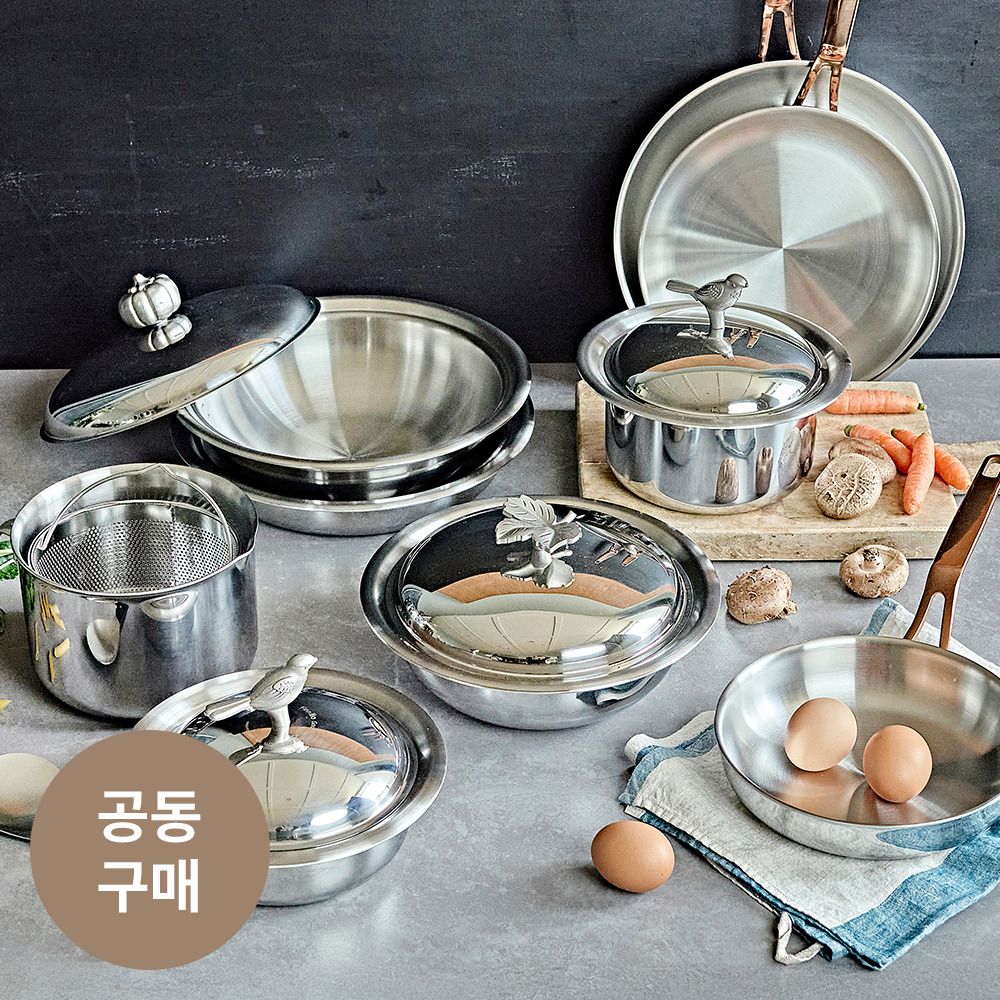 [공동구매] 집밥을 더 맛있게! 핀일로 국내산 316Ti 통5중 냄비