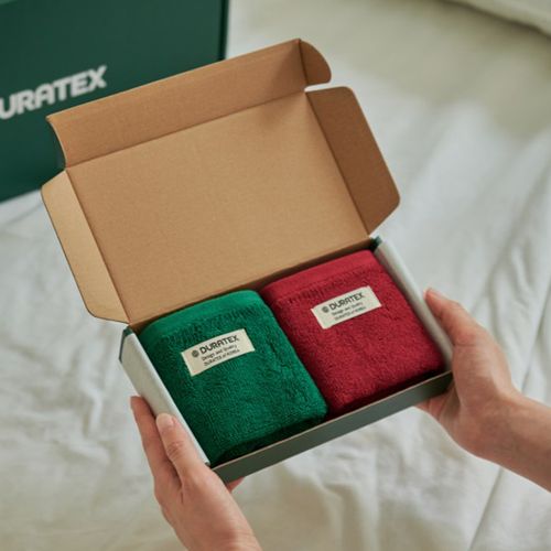 듀라텍스 아르벨라 핸드 타월 4P 세트 순면 100% 40수