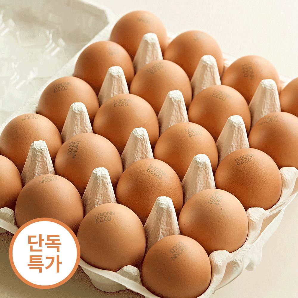 [농장직송] 난각번호 1번 ‘대흥농장’의 동물복지 유정란 (특~대,20구)