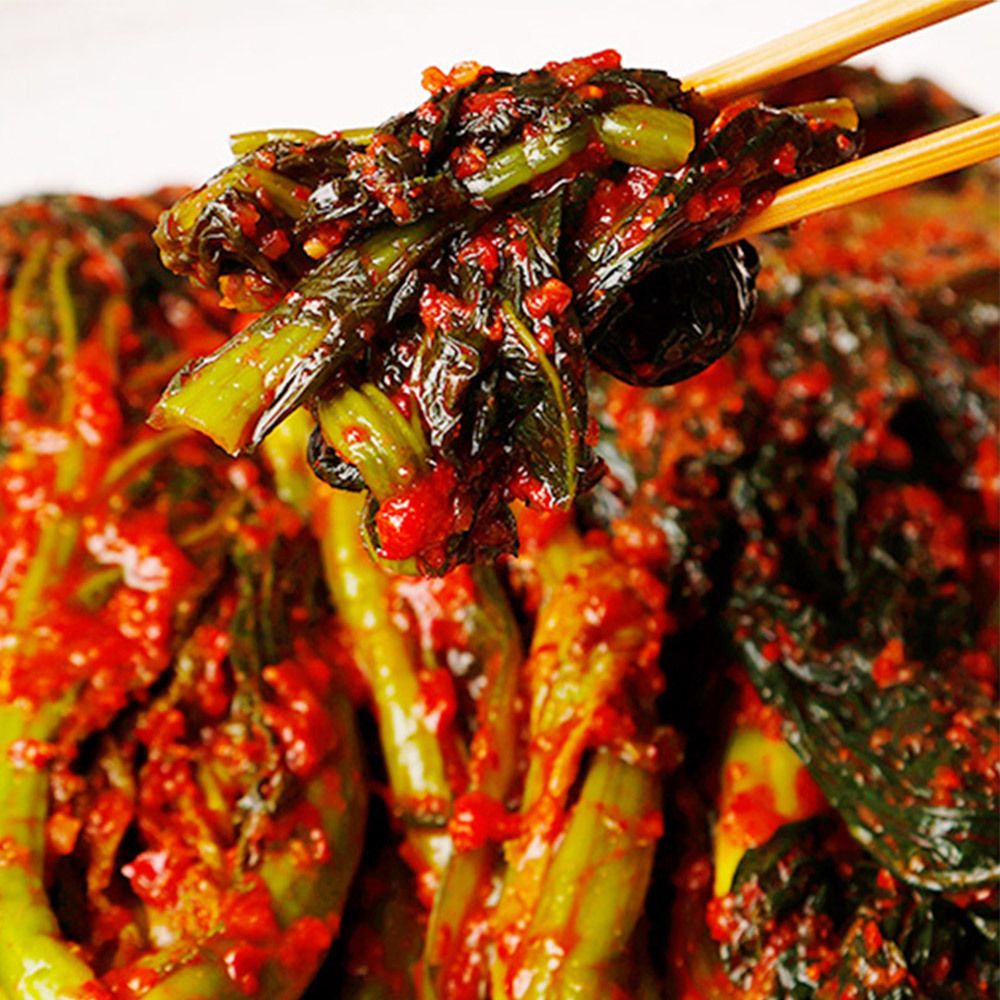 전재료 국내산 전라도 갓김치 1kg