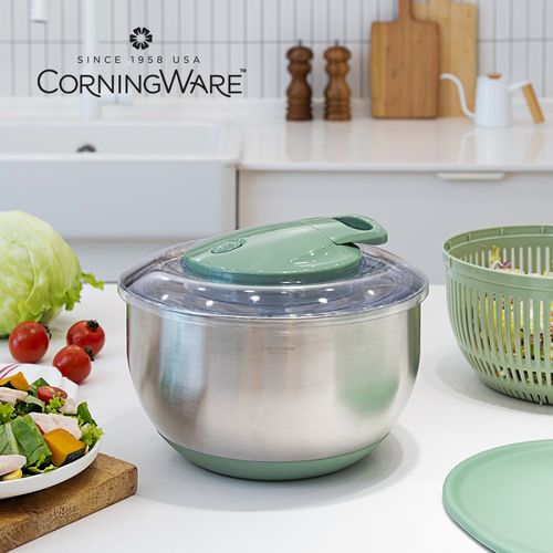 코렐 코닝웨어 프레시리 스텐 샐러드스피너 야채탈수기 5L
