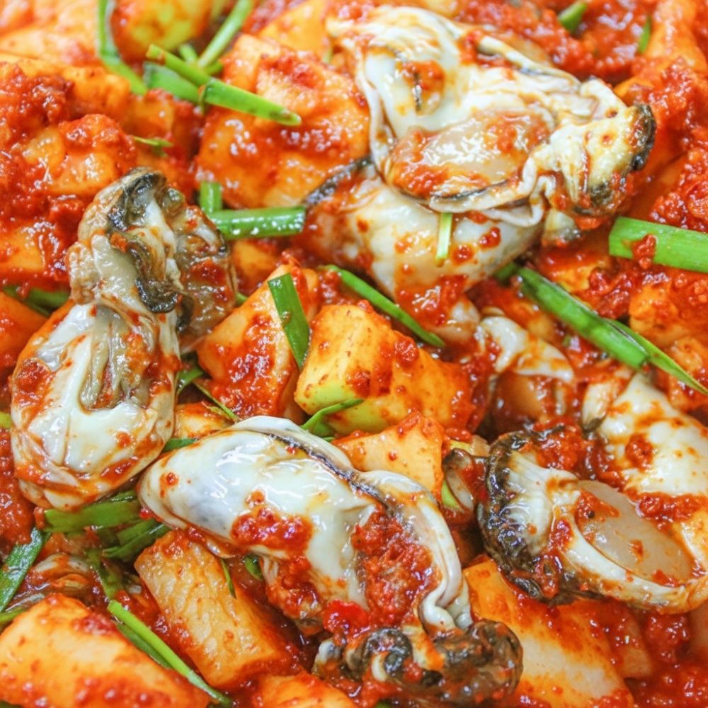 [30년 전통] 통통한 굴 가득 넣은 굴깍두기 500g 1kg