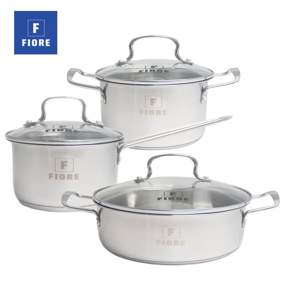 [피오레] 스테인레스 IH 냄비 3종 세트