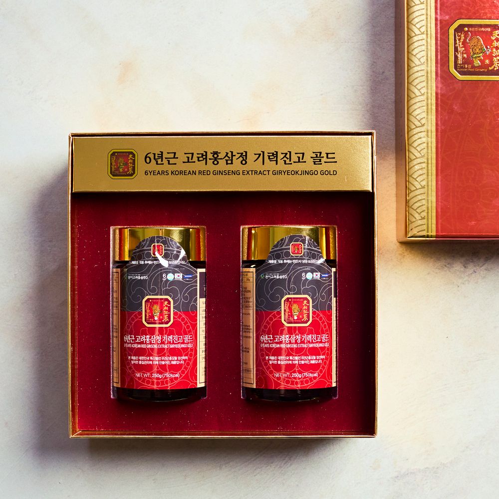 [명절특가] 6년근 고려홍삼! 진한 맛의 '홍삼정 기력진고 '250g*2병