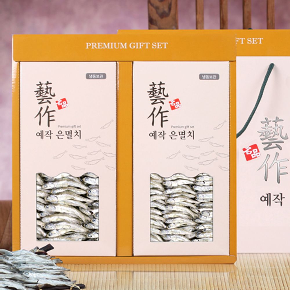 [명절선물세트] '남해 청정수역' 예작(藝作) 은멸치 1호 (대멸 180g, 중멸 190g)