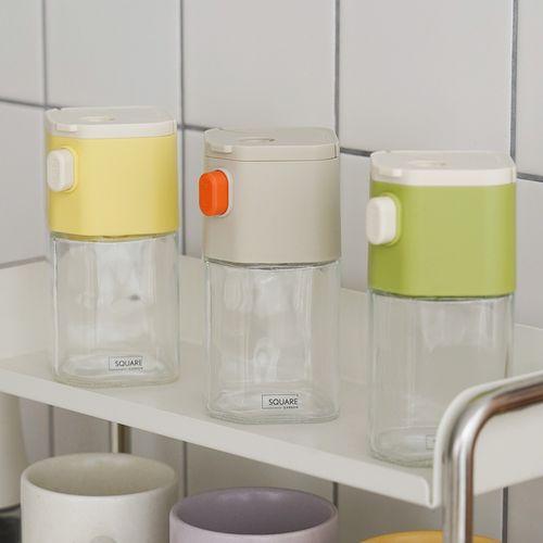 1+1 스퀘어가든 시즈닝 유리 양념보틀 3color